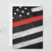 Herdenking van het Leven Brandweer Memorial Kaart (Achterkant)