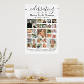 Herdenking van het leven Citaat 27 Fotocollage Poster (Keuken)