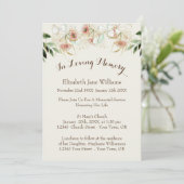 Herdenking van het leven | eucalyptus kaart (Staand voorkant)