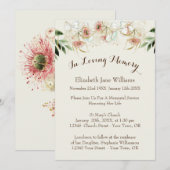 Herdenking van het leven | eucalyptus kaart (Voorkant / Achterkant)