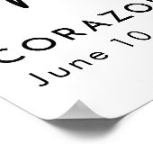 Herdenking van het Leven Foto Funeral Poster (Hoek)