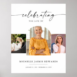 Herdenking van het leven | Herdenkings Funeral Fot Poster