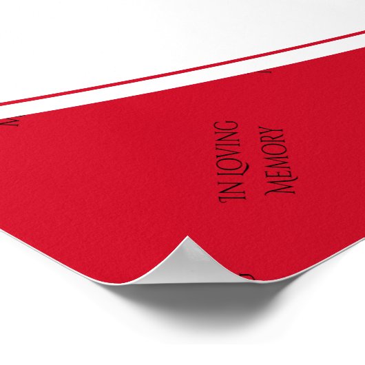 HERDENKING VAN HET LEVEN Herdenkings TRINIDAD Foto Poster (Hoek)