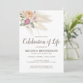 Herdenking van het leven | Herdenkingsdienst Kaart (Staand voorkant)