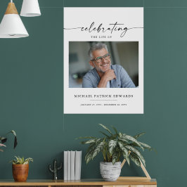 Herdenking van het Leven | Herinnerings Funeral Fo Poster