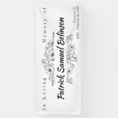 Herdenking van het leven | In het bewaren van gehe Spandoek (Verticaal)