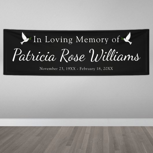 Herdenking van het leven | In het liefdevol geheug Spandoek