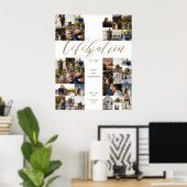 Herdenking van het leven Kruis Foto Collage Begraf Poster (Thuiskantoor)