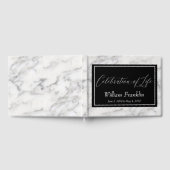 Herdenking van het leven marmeren grafsteen monume gastenboek (Volledig)