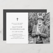 Herdenking van het leven Moderne eenvoudige kruisi Kaart (Voorkant / Achterkant)