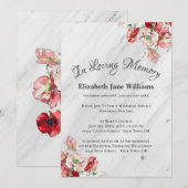 Herdenking van het leven | Poppie Kaart (Voorkant / Achterkant)