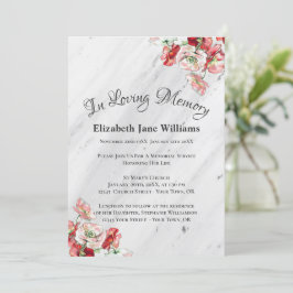 Herdenking van het leven | Poppie Kaart