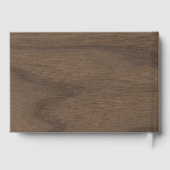 Herdenking van het leven van Funeral Gold Wood Gastenboek (Achterkant)