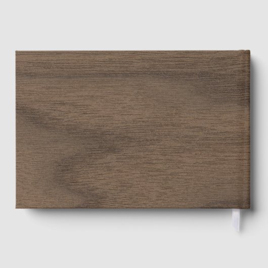Herdenking van het leven van Funeral Gold Wood Gastenboek (Achterkant)