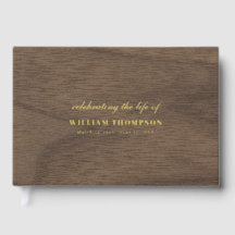 Herdenking van het leven van Funeral Gold Wood