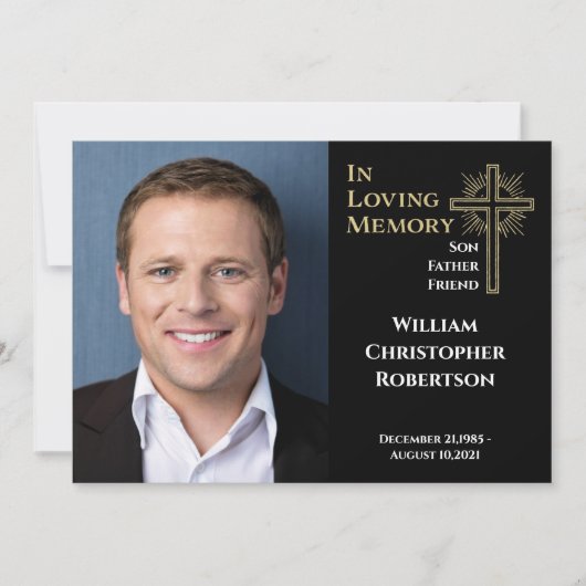 Herdenking van het leven van het geheugen van de b kaart (Voorkant)