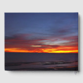 Herdenking van het leven Zonsondergang Zee Oceaan  Gastenboek (Achterkant)