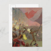 Herdenking van het nationaal festival van 1895 briefkaart (Voorkant / Achterkant)