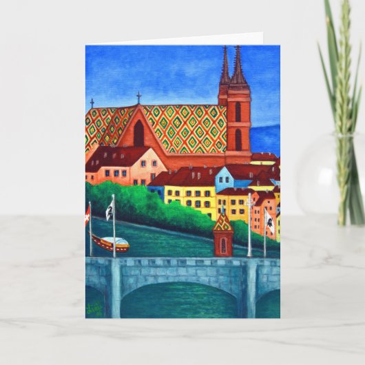 Herdenking van het Wenskaart van Bazel door Lisa L Kaart (Voorkant)