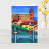 Herdenking van het Wenskaart van Bazel door Lisa L Kaart (Gele Bloem)