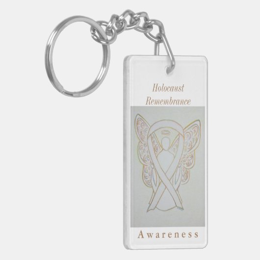 Herdenking van holocaust — Bewustmaking van koolst Sleutelhanger (Voorkant Links)