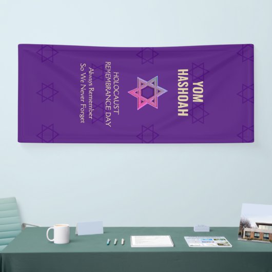 Herdenking van holocaust Dag Memorial YOM HASHOAH Spandoek (Beurs)