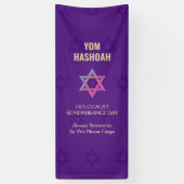 Herdenking van holocaust Dag Memorial YOM HASHOAH Spandoek (Verticaal)