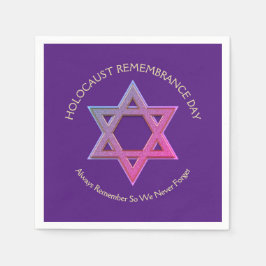 Herdenking van holocaust Dag YOM HASHOAH Servet