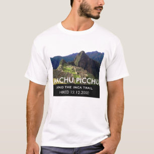 Herdenking van Inca Trail Machu Picchu Gepersonali T-shirt