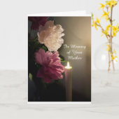 Herdenking van je moeder met de volkenvlam  kaart (Gele Bloem)