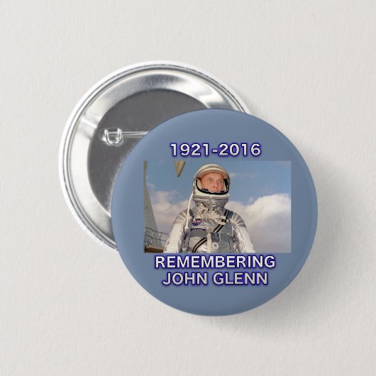 Herdenking van John Glenn Button (Voorkant /achterkant)