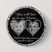 Herdenking van jongeren en ouderen ronde button 7,6 cm (Voorkant)