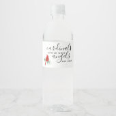 Herdenking van kardinaal leven waterfles etiket (Voorkant)