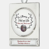 Herdenking van keramische keramiek met aangepaste verzilverd banner ornament (Links)