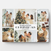 Herdenking van kerstfoto collage fotoplaat (voorkant)