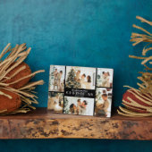 Herdenking van kerstfoto collage fotoplaat (Zijkant)