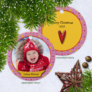 Herdenking van Kerstmis Herinneringen ・ Kunst en s Keramisch Ornament