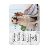 Herdenking van marmer Pet Dog Memorial Foto Magneet (Verticaal)