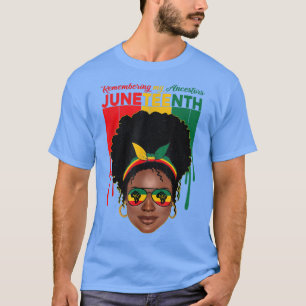 Herdenking van mijn Ancestoren Juneteenth Black Fr T-shirt