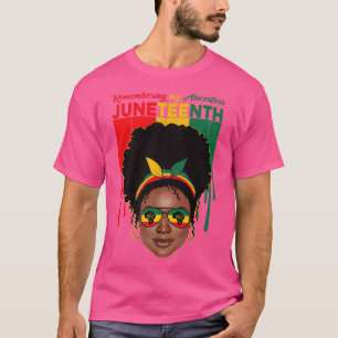Herdenking van mijn Ancestoren Juneteenth Black Fr T-shirt