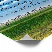 Herdenking van miskraam/Baby verlies Poster (Hoek)