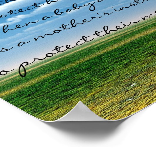 Herdenking van miskraam/Baby verlies Poster (Hoek)