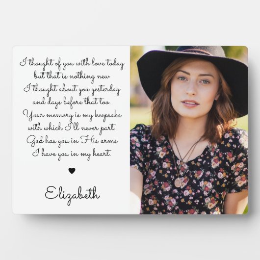 Herdenking van moderne foto-keepslag Memorial Fotoplaat (voorkant)