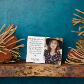 Herdenking van moderne foto-keepslag Memorial Fotoplaat (Zijkant)