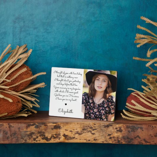 Herdenking van moderne foto-keepslag Memorial Fotoplaat (Zijkant)