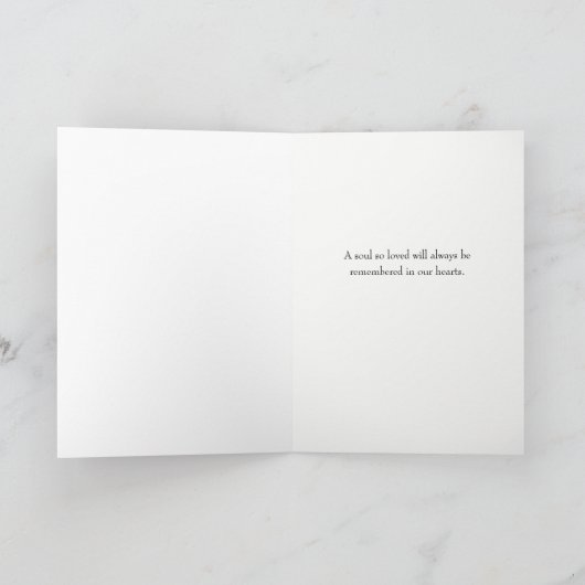 Herdenking van moederdag met Spiritueel gedicht Kaart (Binnen)