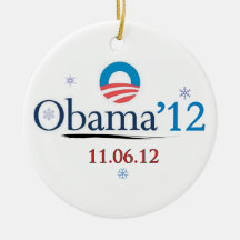 Herdenking van Obama 2012 kerstornament
