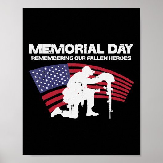 Herdenking van onze gestorven helden Amerikaanse v Poster (Voorkant)