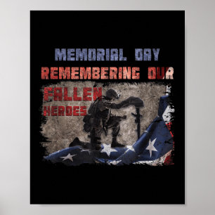 Herdenking van onze gestorven helden van de vierde poster