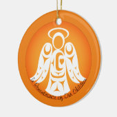 Herdenking van onze kinderkeramische sierbloemen keramisch ornament (Links)